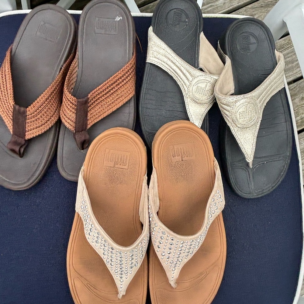 Fitflop bundle lot of 3 pairs size 8.